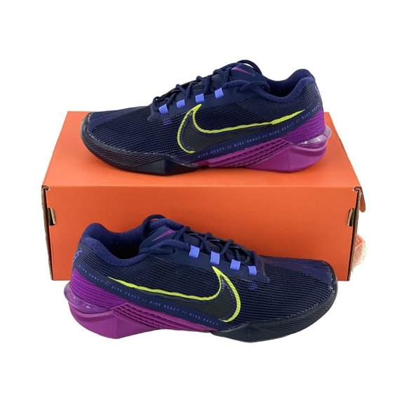 Nike Shoes - Nike React Metcon Turbo Black Purple Women's Size 6 Training Shoes CT1249-400